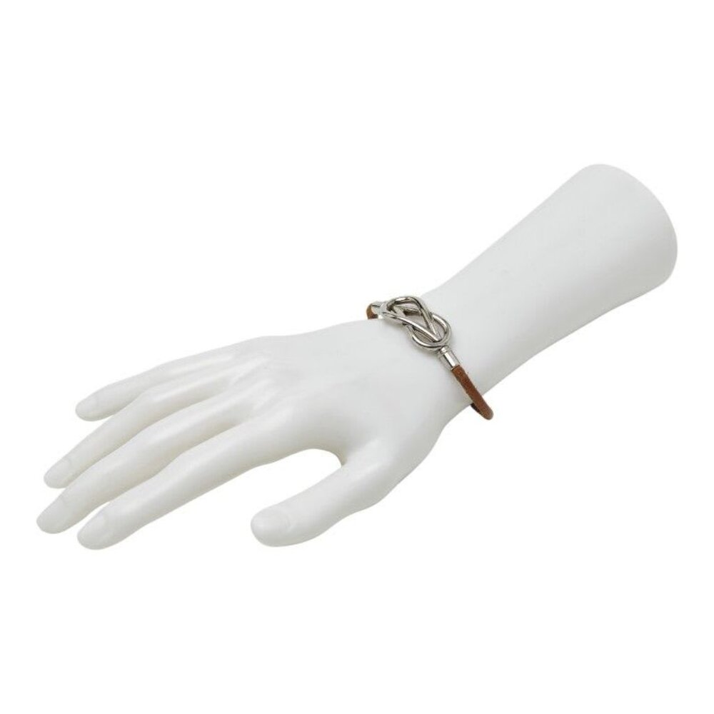 Hermes Atame Silver Brown Metal Leather - Picture 6 of 6